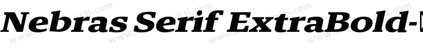 Nebras Serif ExtraBold字体转换